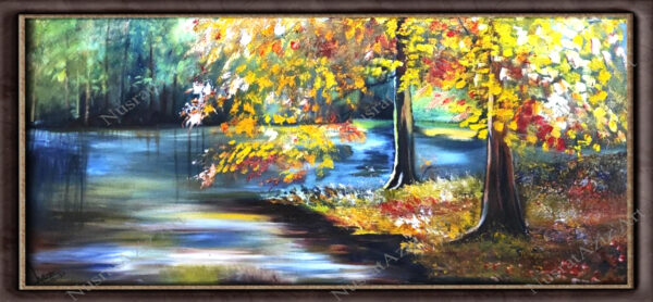 Autumn Decor Hand painted Nature Painting